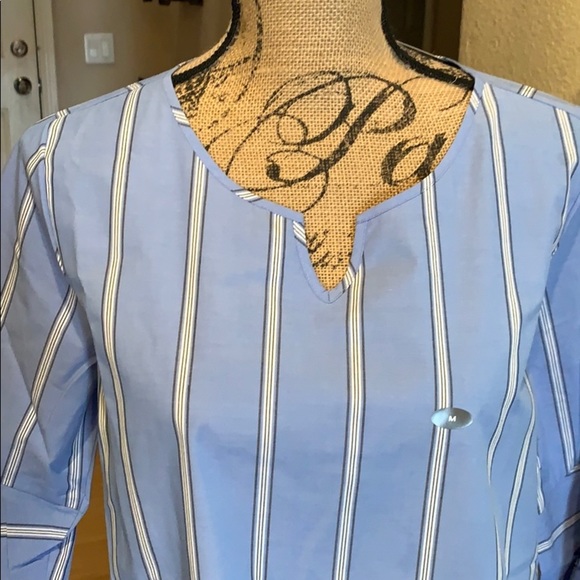 Van Heusen light blue striped top - Picture 2 of 6